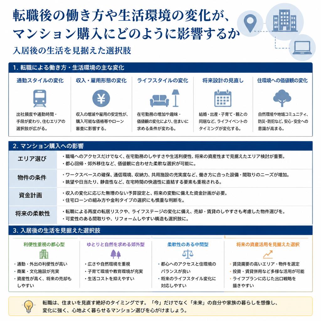 転職や職場環境の変化についての傾向