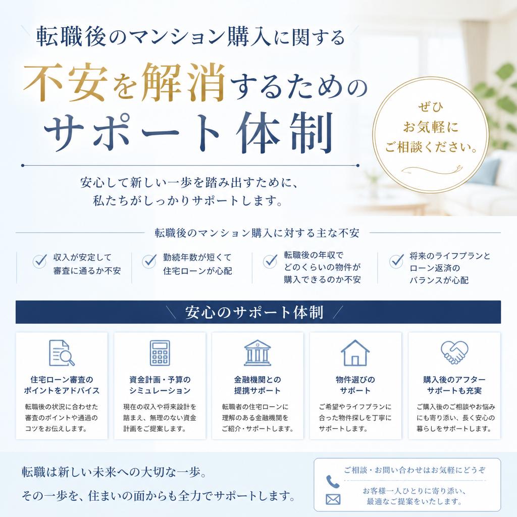 あなたの不安を解消するためにサポートします！