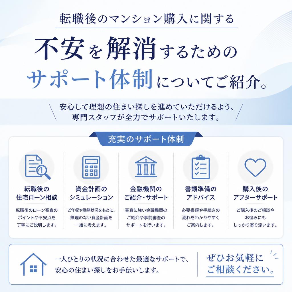 あなたの不安を解消するためにサポートします！