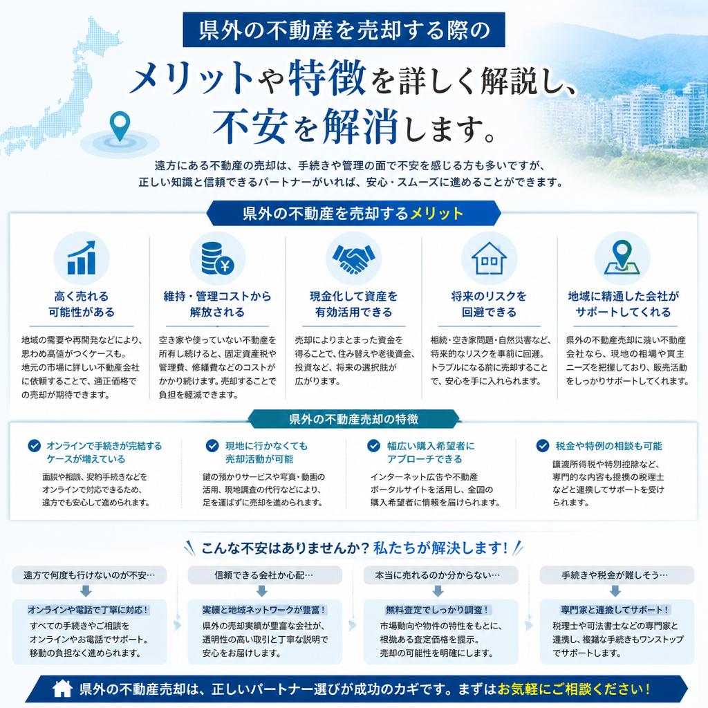 2. 県外不動産売却のメリットとは？