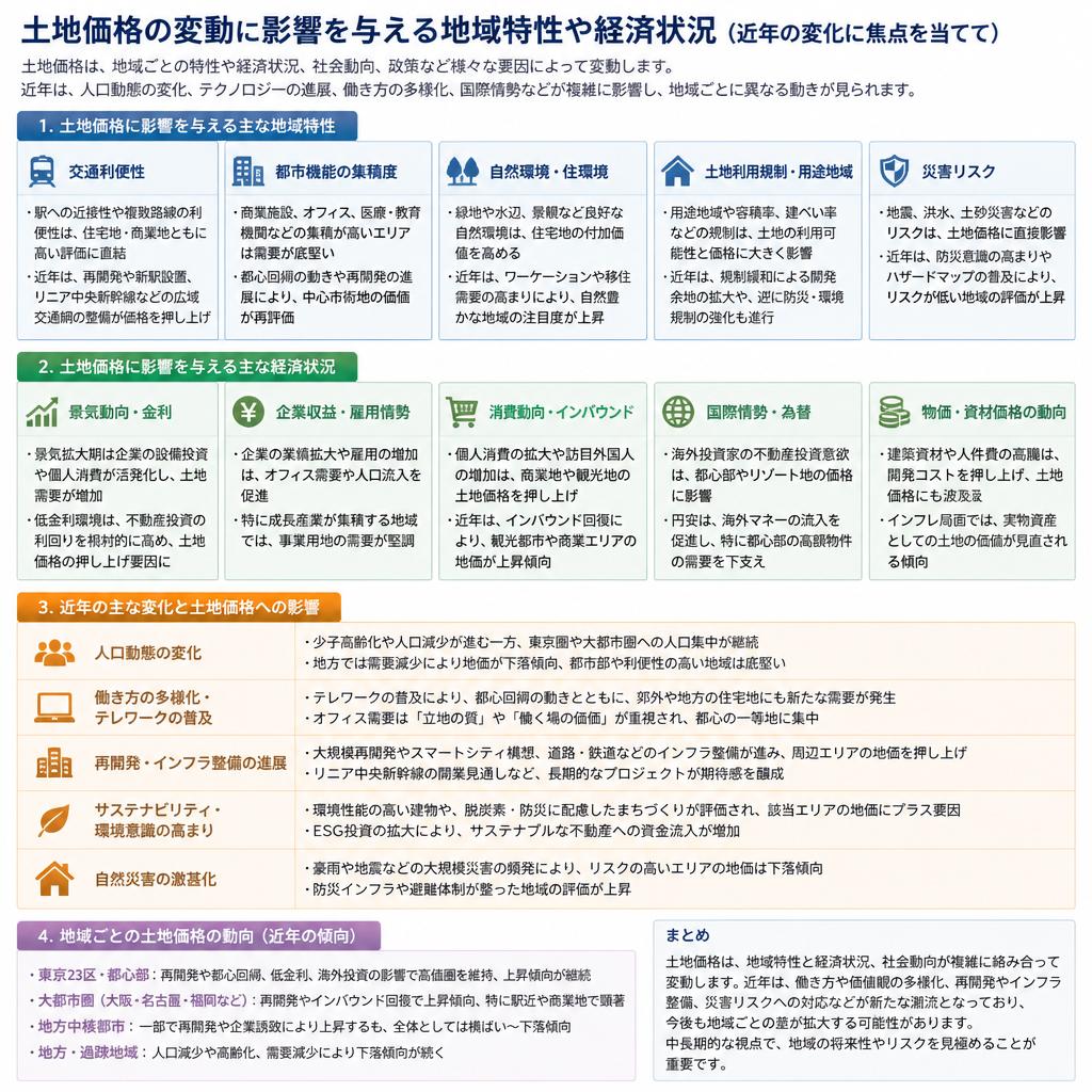 土地の値段の変動要因
