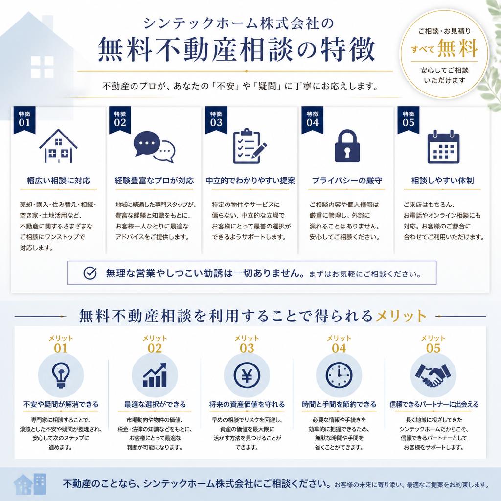 無料不動産相談のメリット