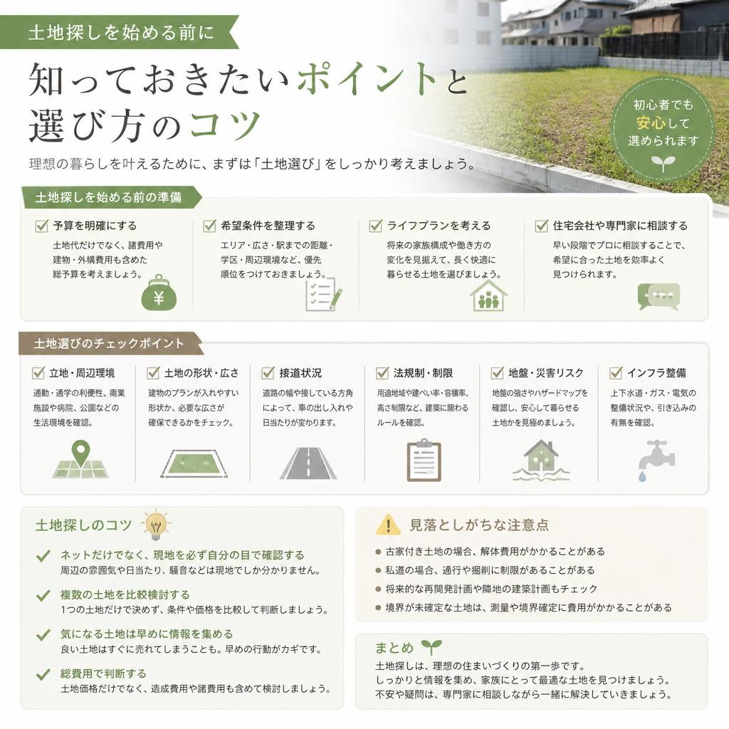 理想の土地への第一歩