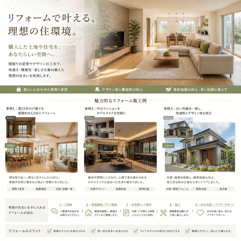 リフォームで理想の住環境を実現
