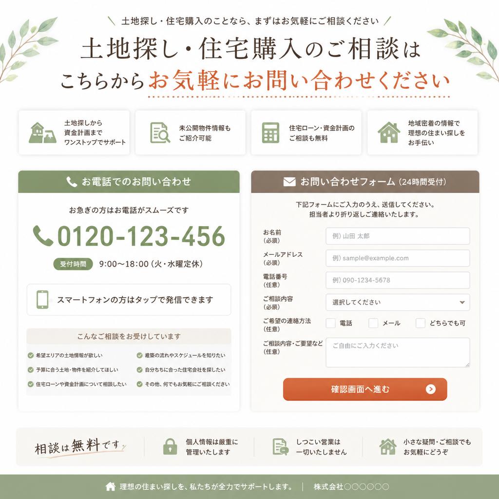 今すぐ無料相談を！