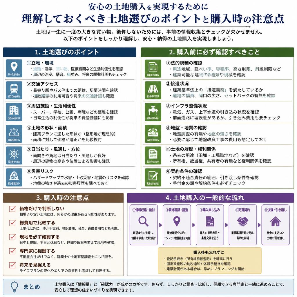 4. 土地の選び方と購入ポイント