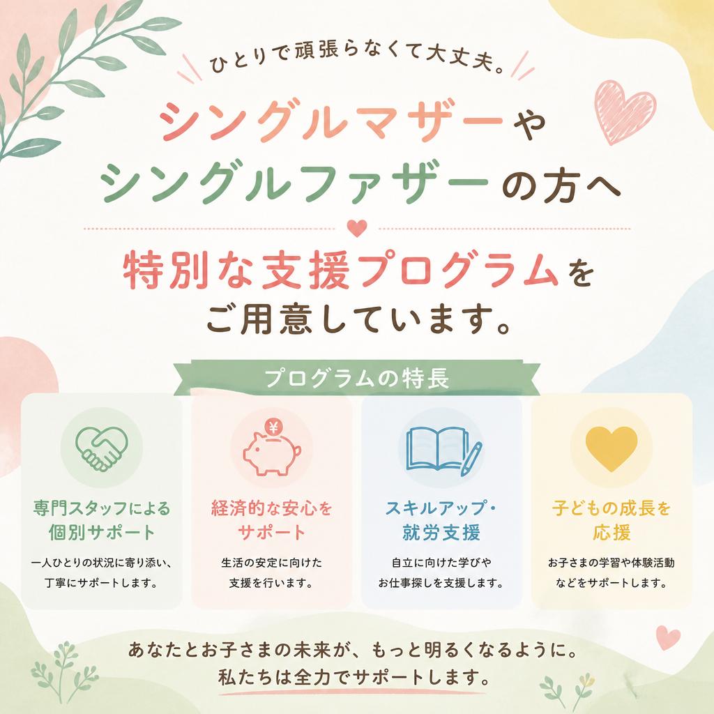 シングルマザー・シングルファザー支援