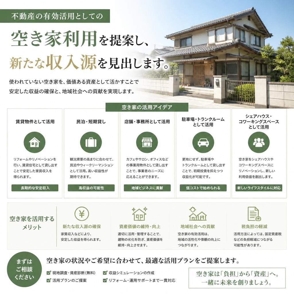 空き家の活用方法