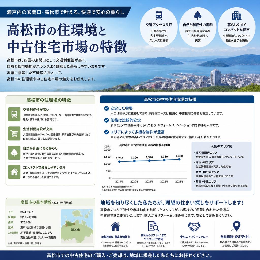 高松市の魅力と中古市場のポテンシャル