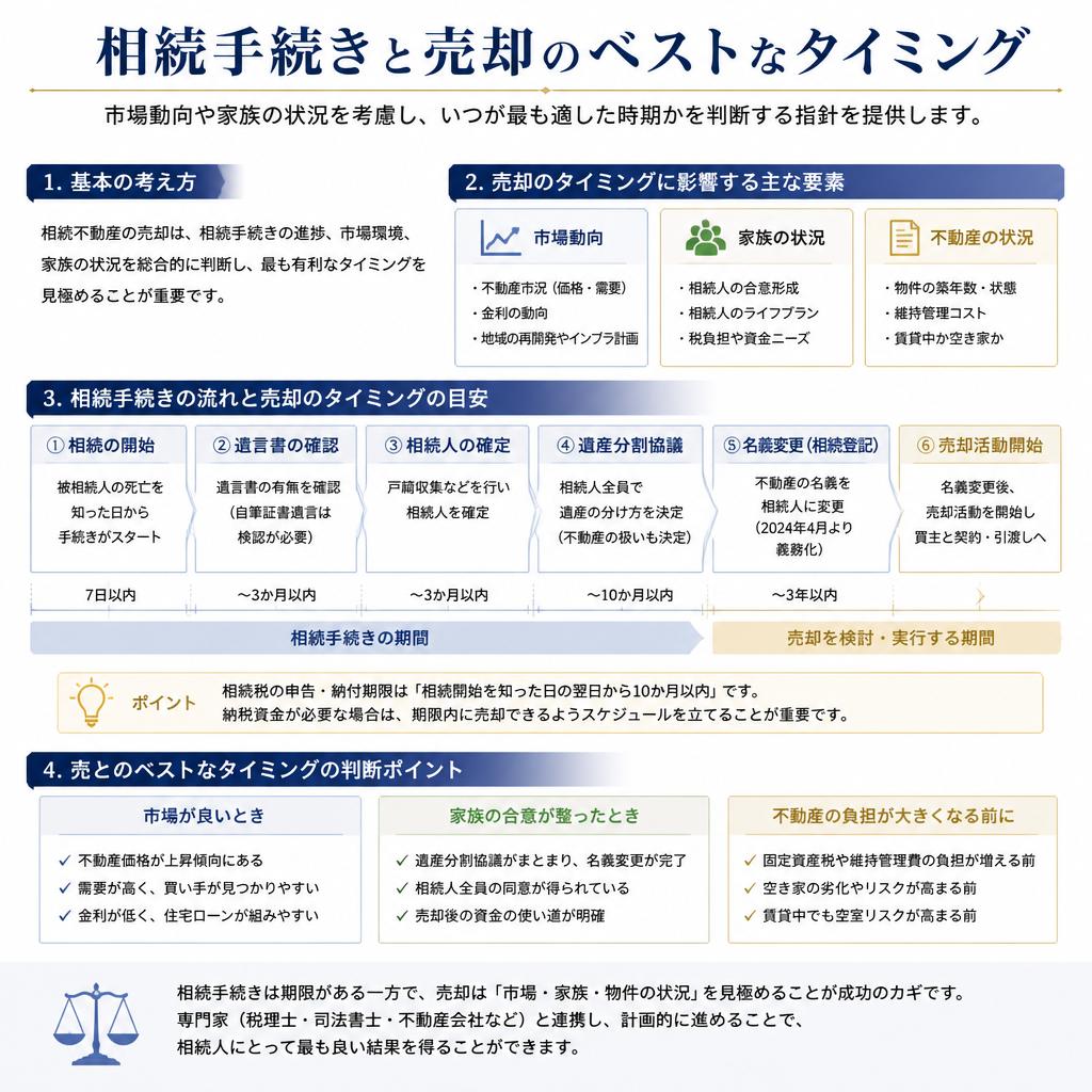 相続と売却のタイミングを考える
