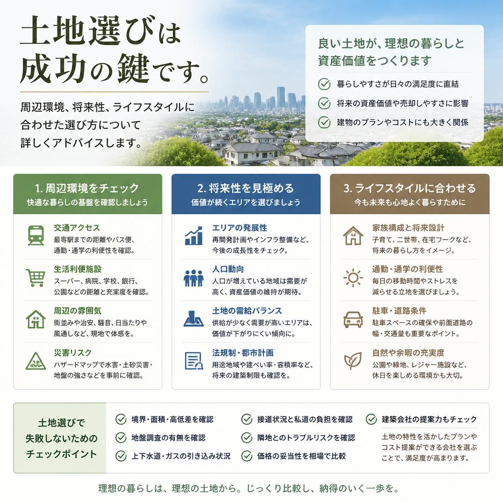 成功する土地選びのポイント