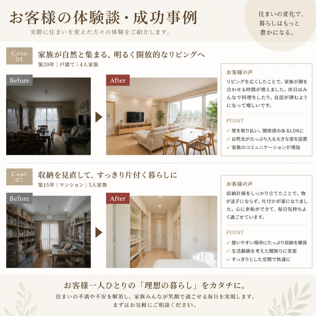 お客様の声と成功事例