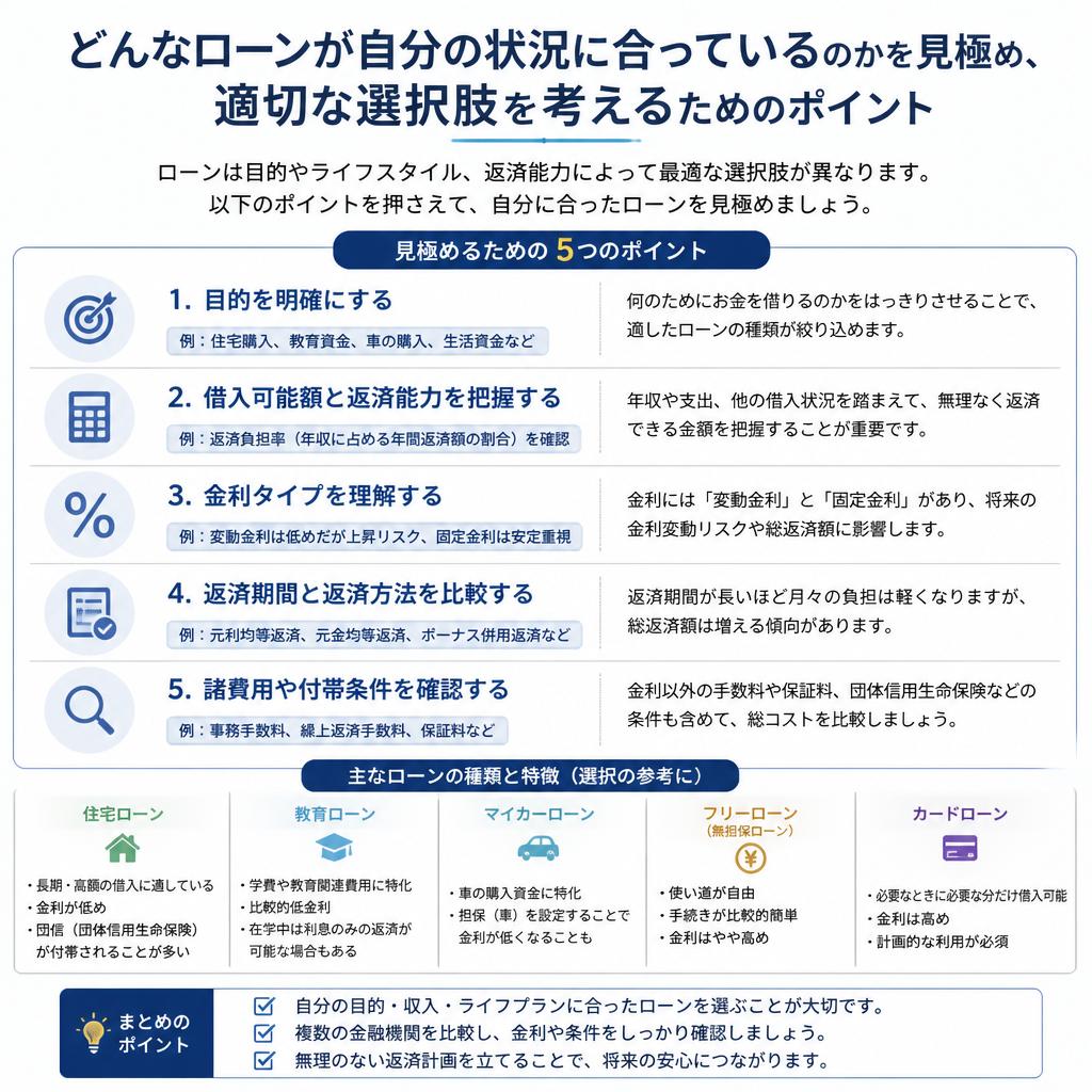 自分に合ったローン選び