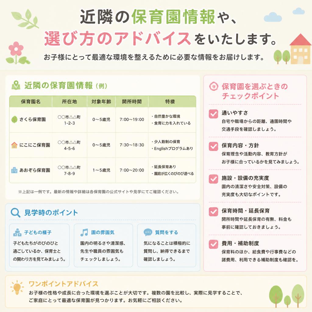 保育園情報の収集