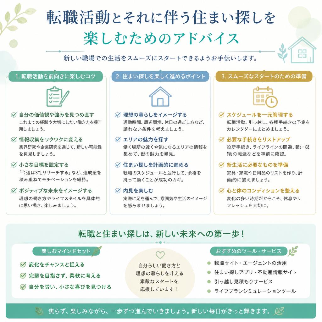 転職活動と住まい探しのポイント