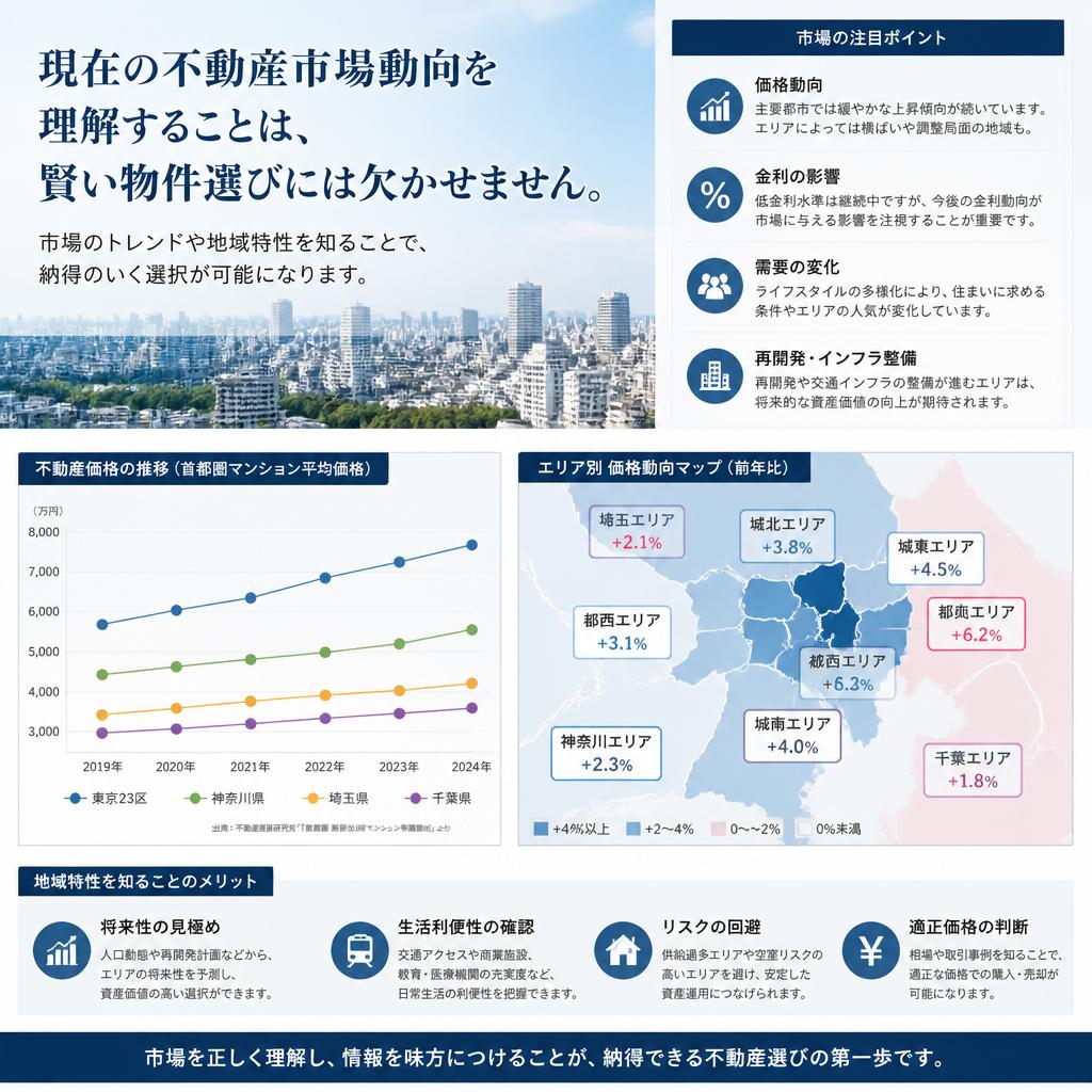 不動産市場動向の把握がカギ