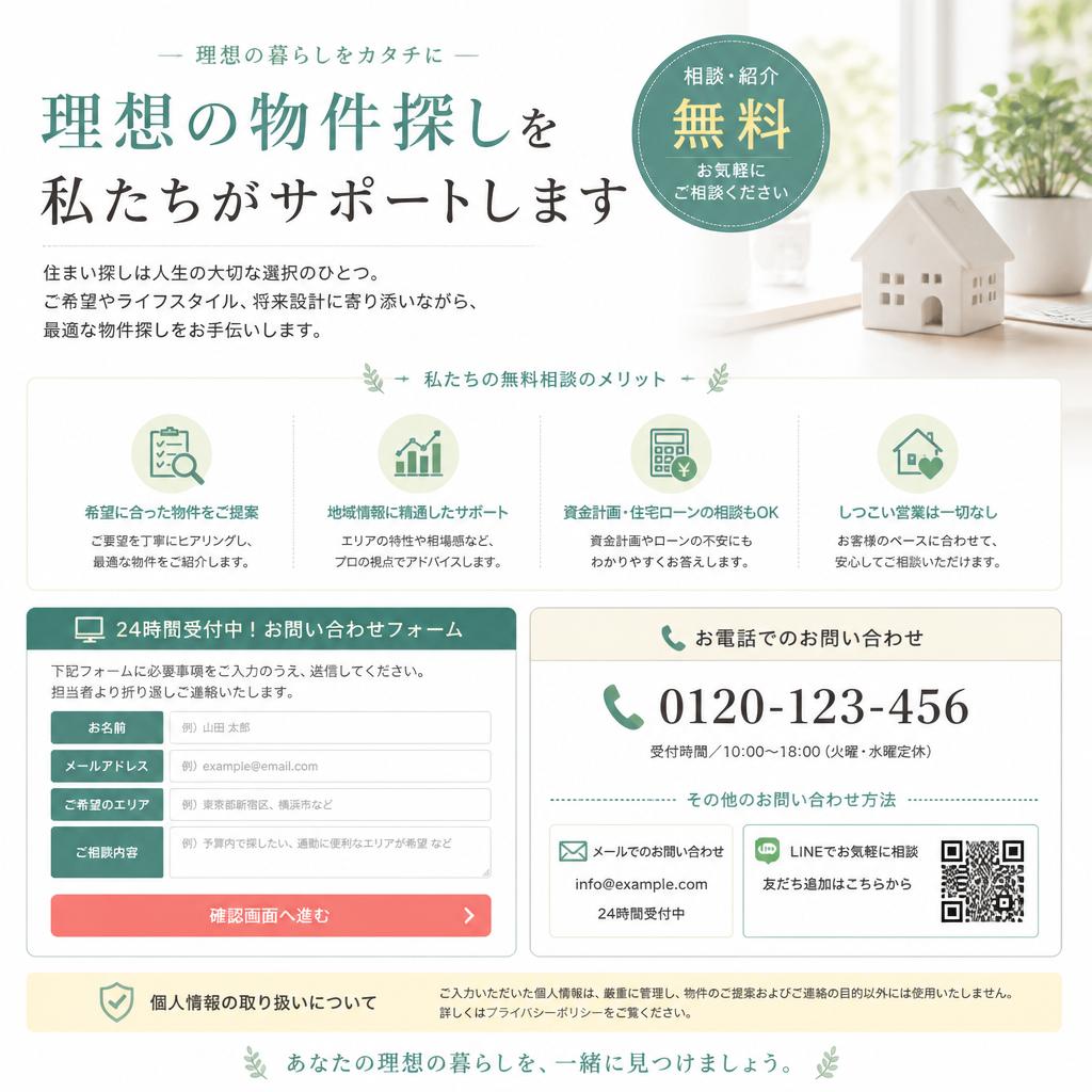 7. 無料相談窓口で安心サポート