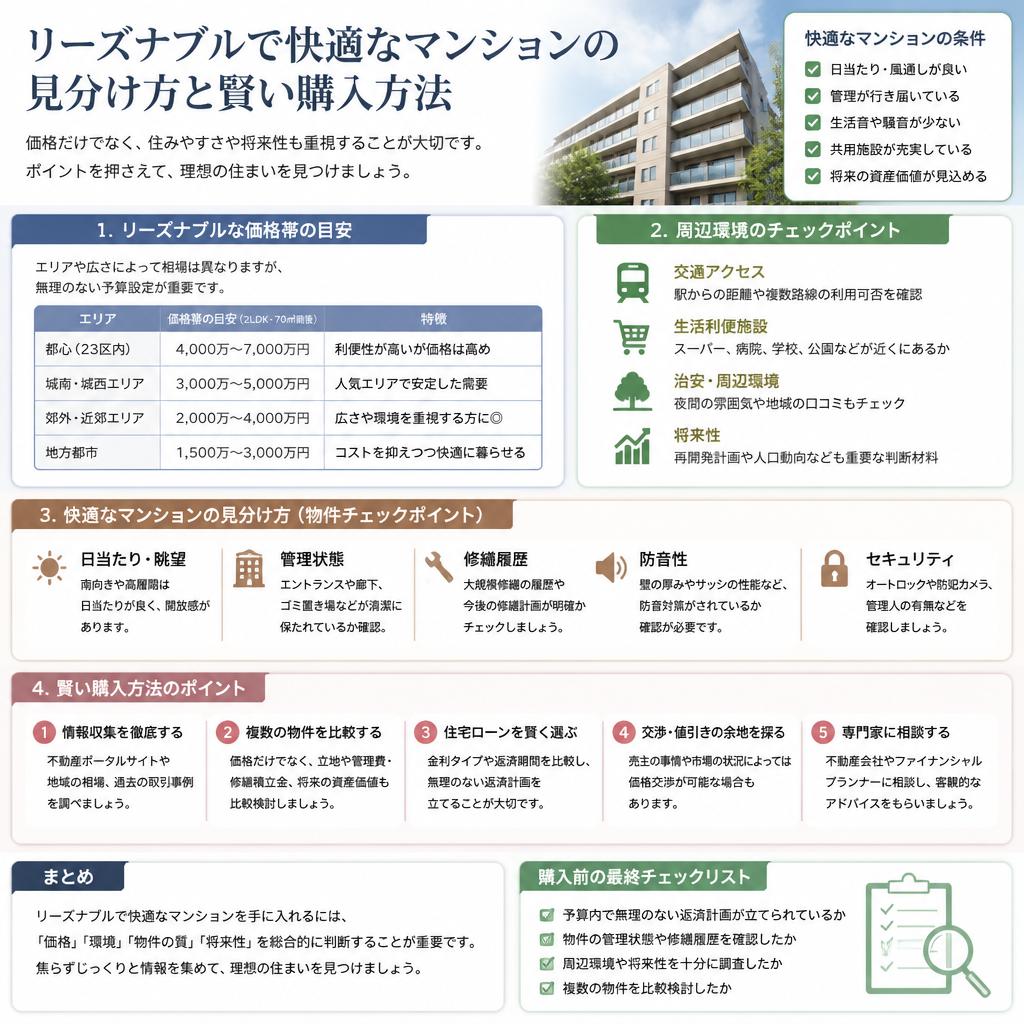 安いマンションの選び方