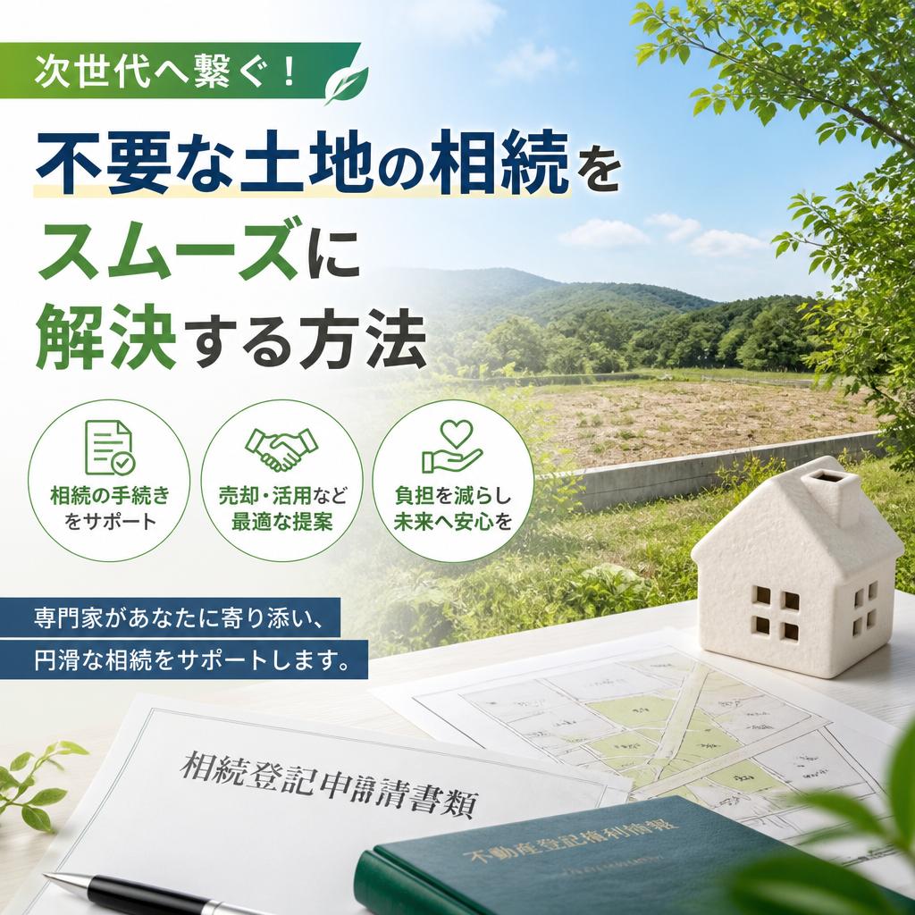次世代へ繋ぐ！不要な土地の相続をスムーズに解決する方法