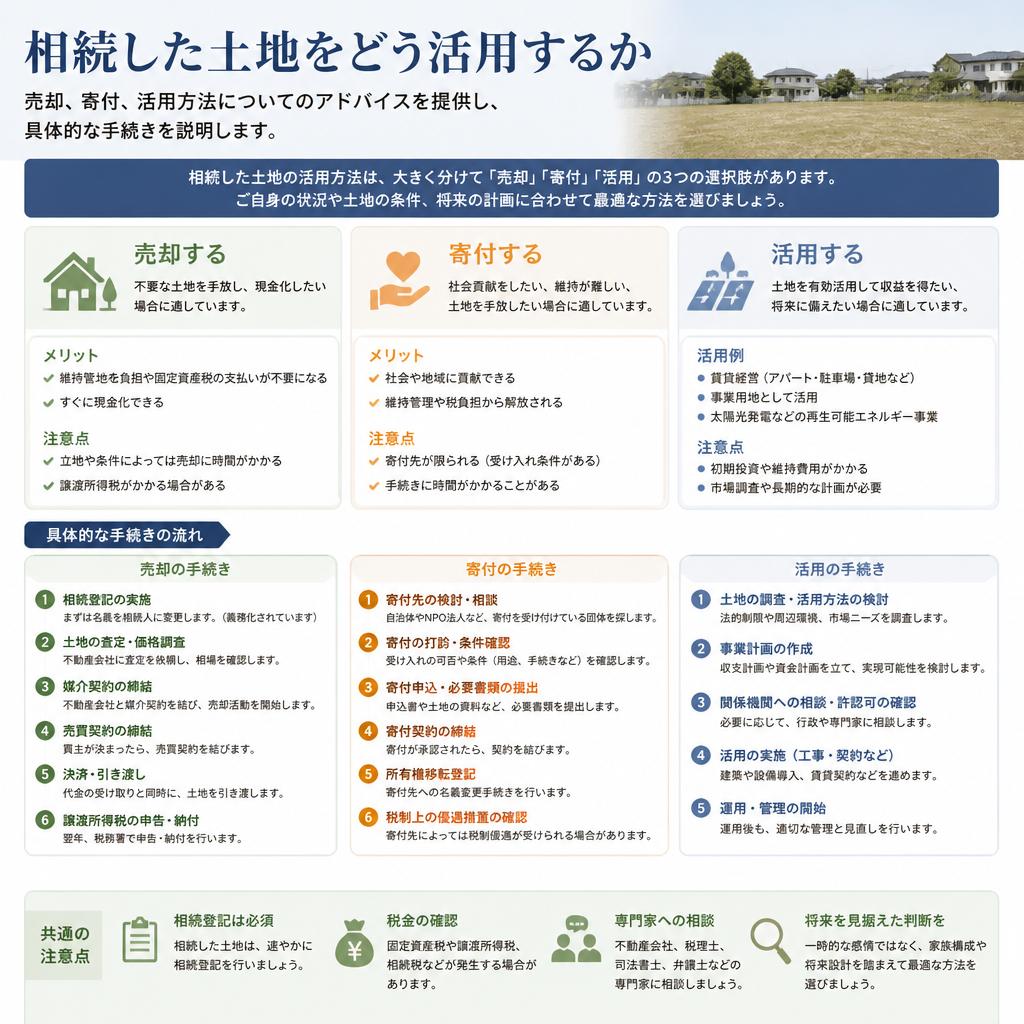 不要な土地の適切な処理方法