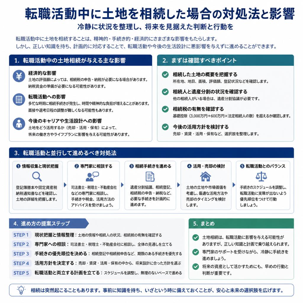 転職活動と土地の相続の関係