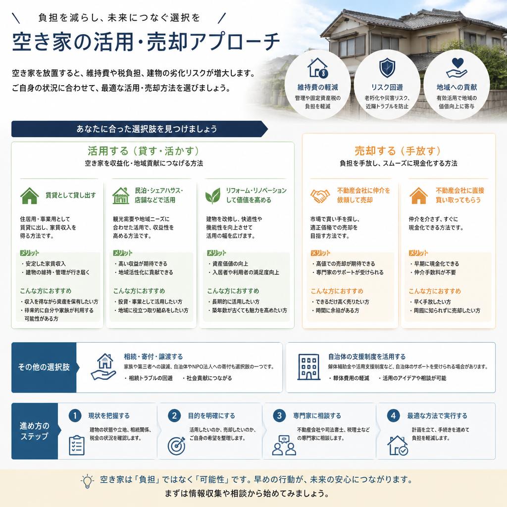 空き家の有効活用術と売却法