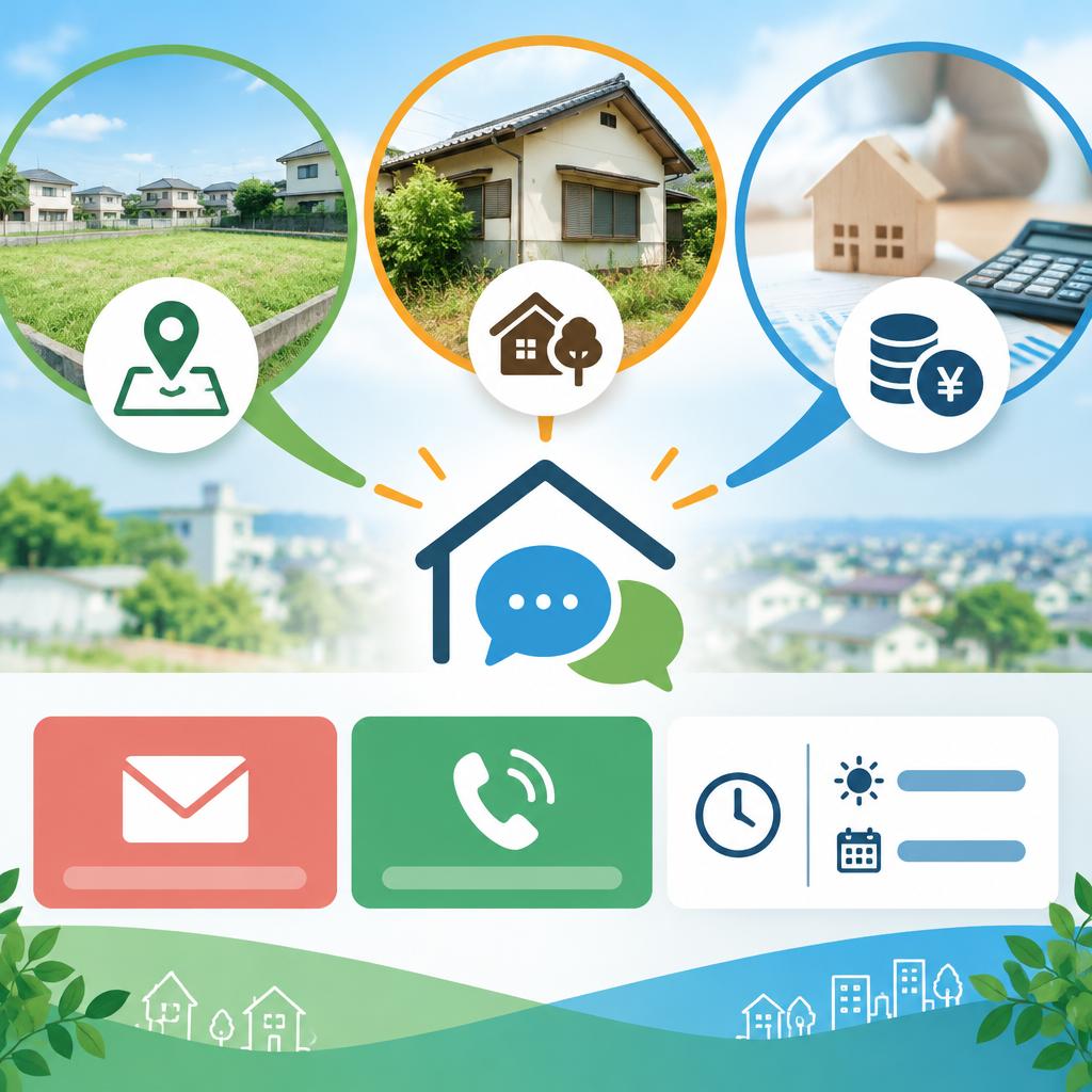 迷ったままにしないために。土地査定も相続対策も無料相談から
